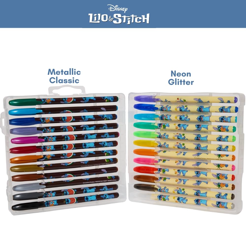 Lilo and Stitch Gel Pen Set - 24 Pack 0.5mm