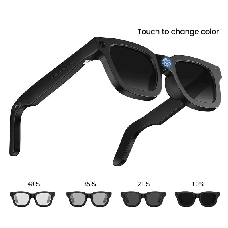 AI Smart Glasses - Real Time Translation Electrochromic lenses 320mAh battery