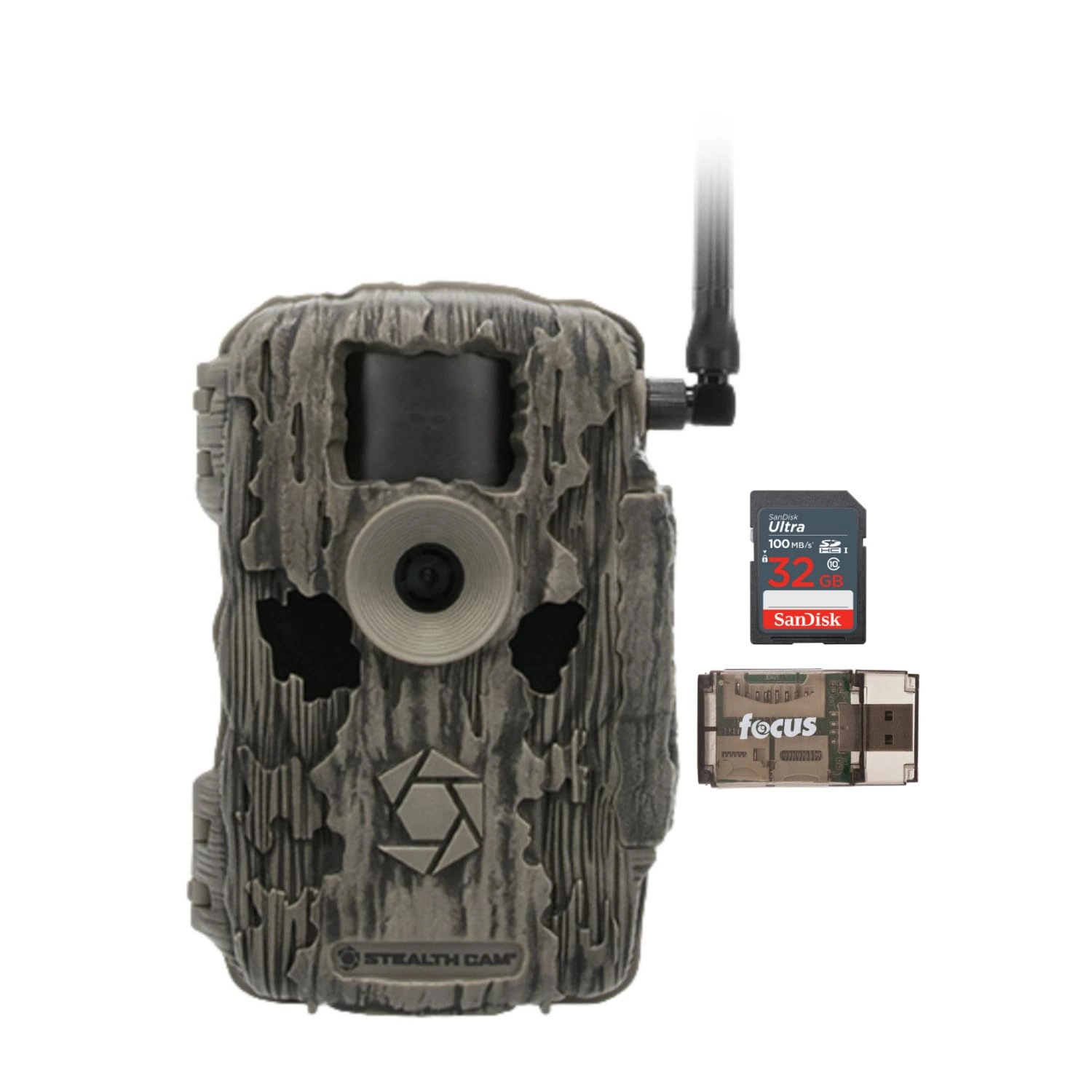 GSM Outdoors Fusion MAX 2.0 - 36MP Cellular + 32GB Ultra SDHC UHS-I + All-In-One High Speed Card Reader
