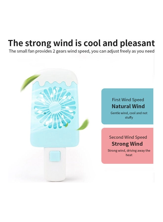Personal Handheld Fan - Instant Cooling Rechargeable 3 Speed