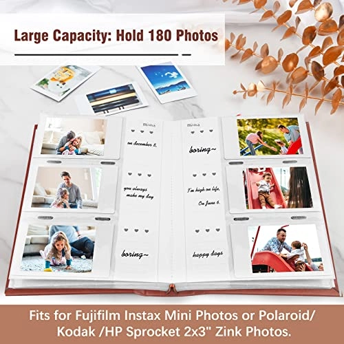 2.4 x 3.6" 180 Photos PU Photo Album