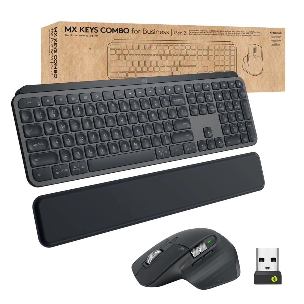 Logitech MX Keys Combo for Business Gen 2 - Full Size Wireless