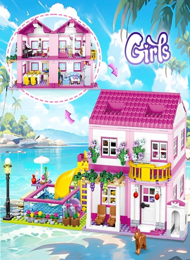 Summer Villa Friends Building Set - Girls 1018pcs