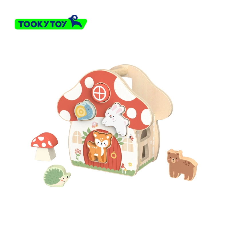 Mushroom House Shape Sorter - 12 months+