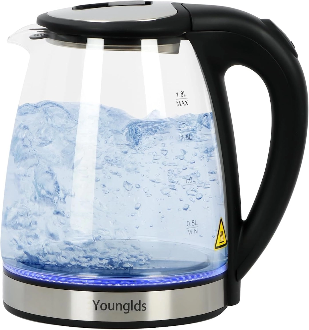RADIOTRONICS Glass Stainless Steel Electric Kettle