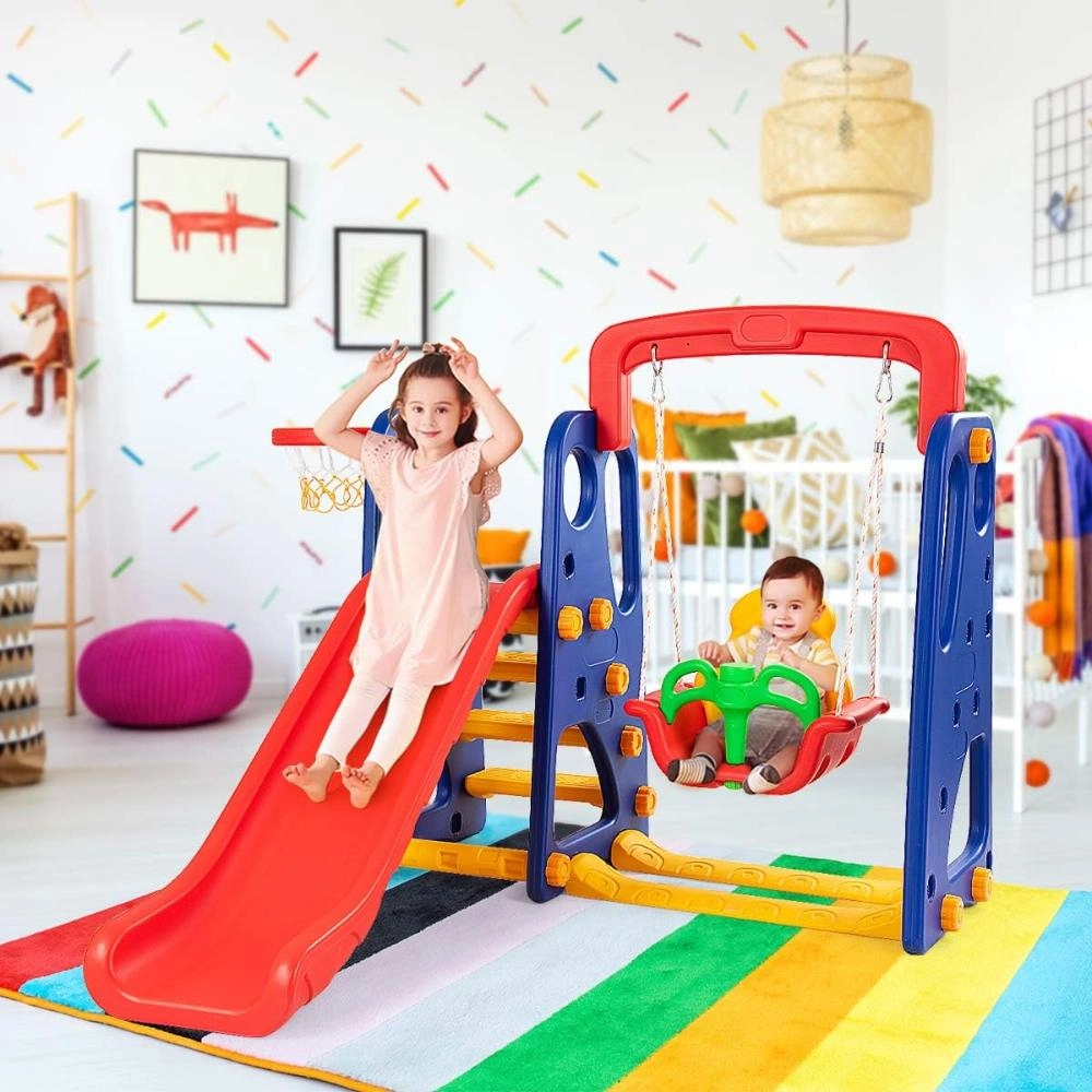 Slide And Swing 3-In-1 Activity Playset - Suitable for 2 years & above 160 x 115 x 160 cm