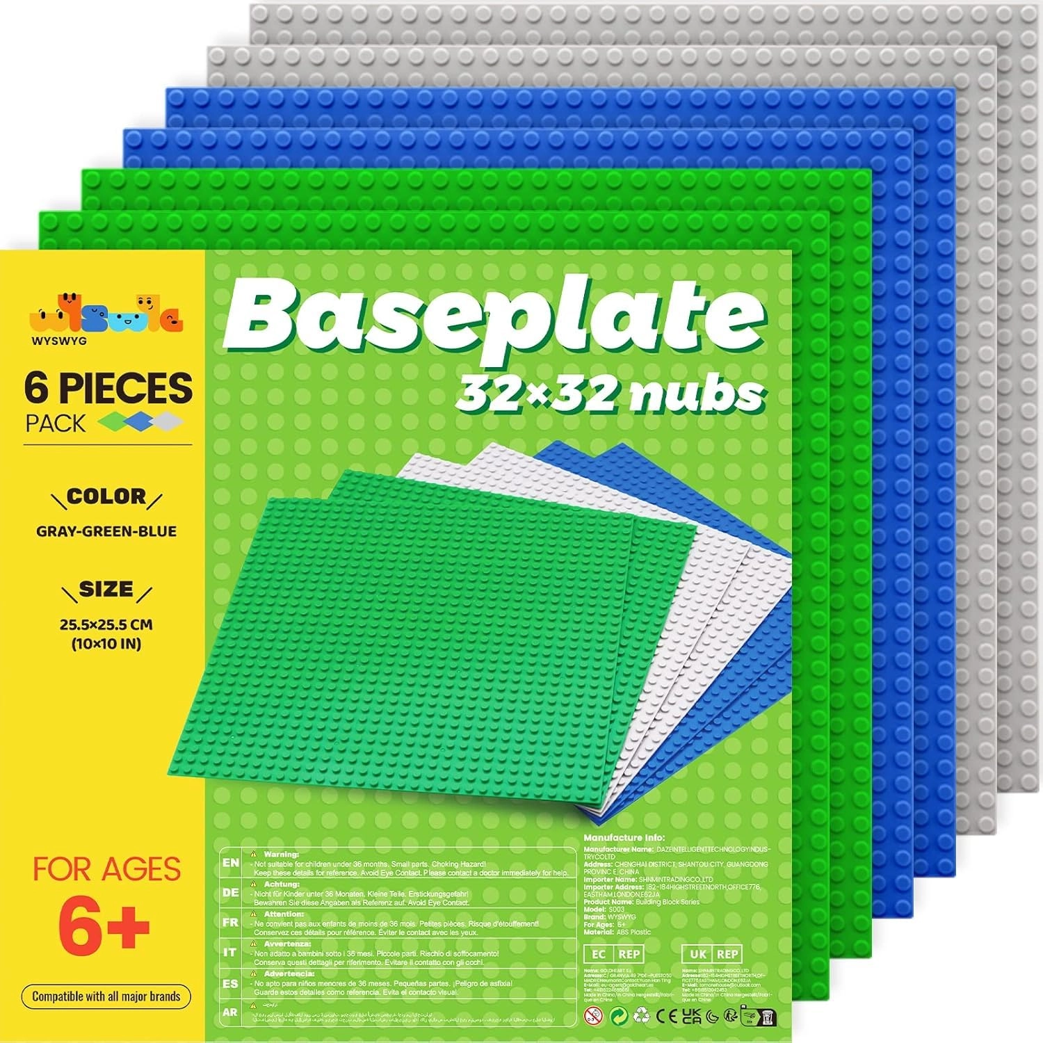 Building Plate Set - 6pcs