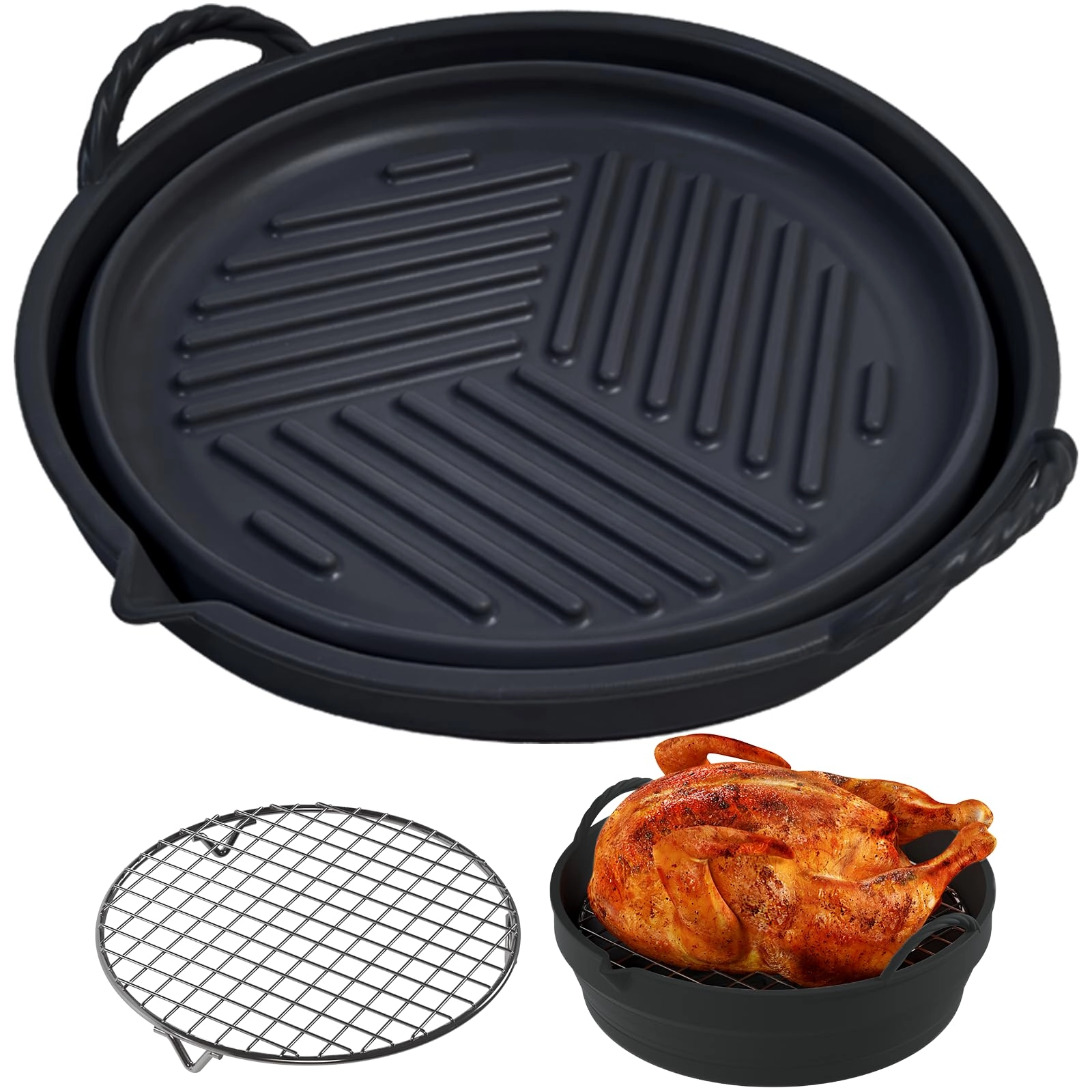 Air Fryer Silicone Liners - Silicone Stainless Steel