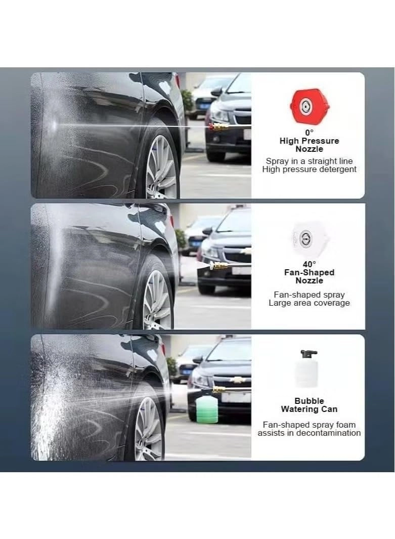 48V Cordless Portable High-Pressure Washer - 200W 30Bar