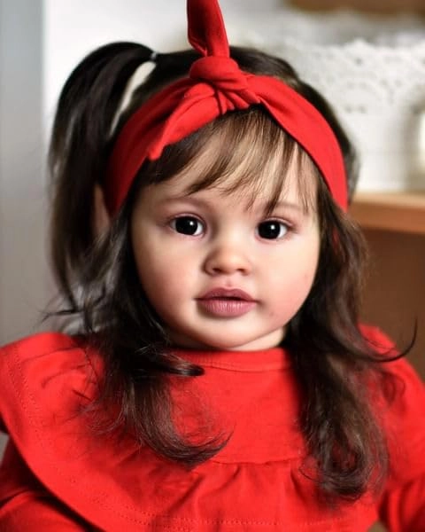 Pippa Reborn Baby Doll - 26 inch Cotton Vinyl Hand-rooted Curly Hair Ages 3+