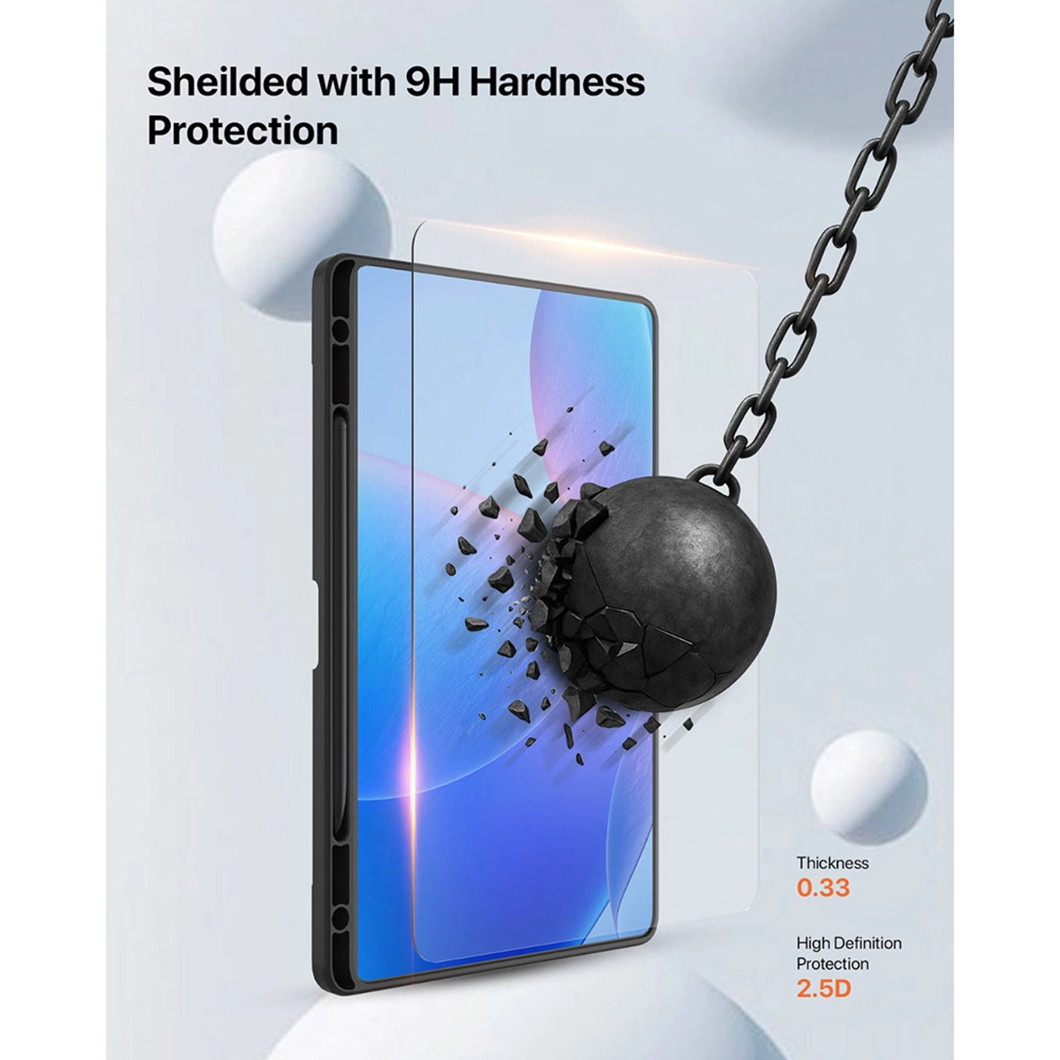 Case with Screen Protector for Samsung Galaxy Tab S10 FE Plus