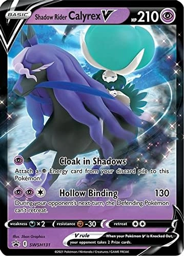 Pokémon Pokemon Shadow Rider Calyrex V SWSH131 - English + Toploader