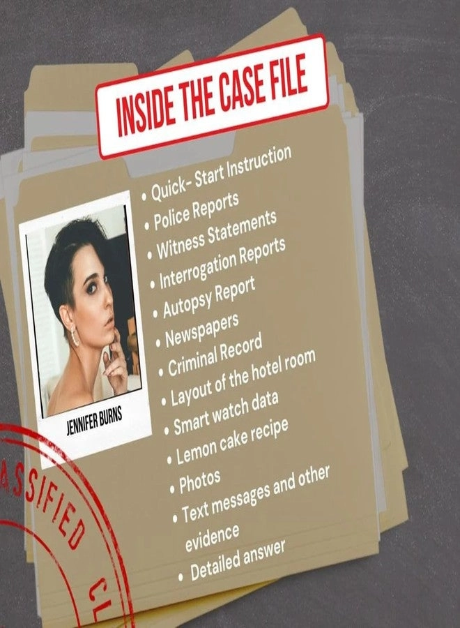 Case: Death of Jennifer Burns - Murder Mystery Kit