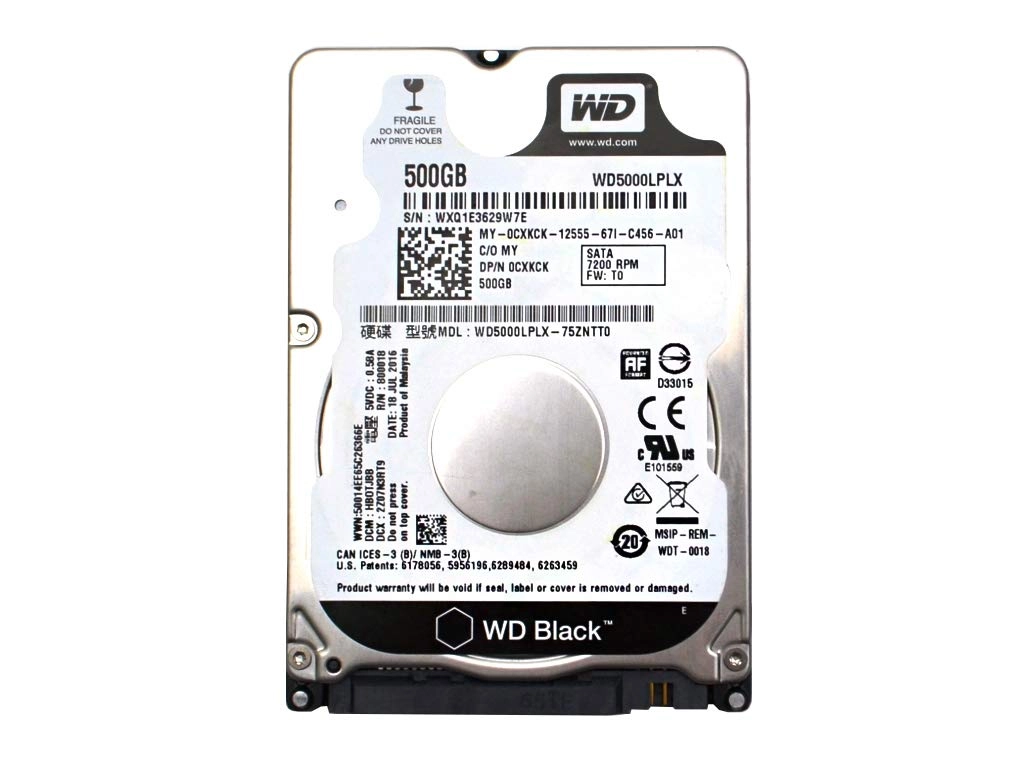 Western Digital 2.5" 7200rpm Serial ATA (WD5000LPLX-75ZNTT0) - 500GB