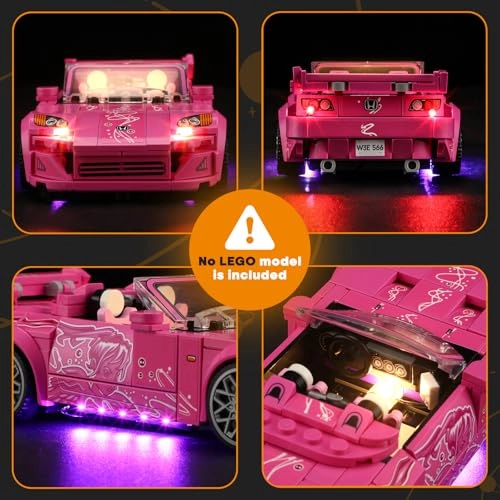 LED light kit for LEGO 2 Fast 2 Furious Honda S2000 77241 - Plastic 1