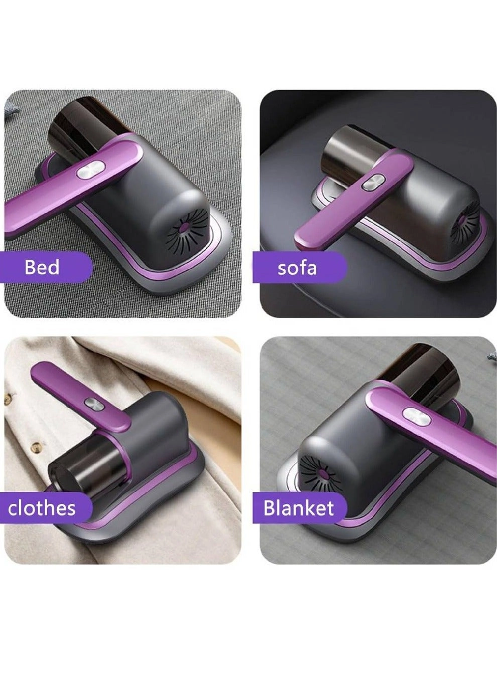 Mattress Vacuum Cleaner - Handheld UV Light HEPA Filter