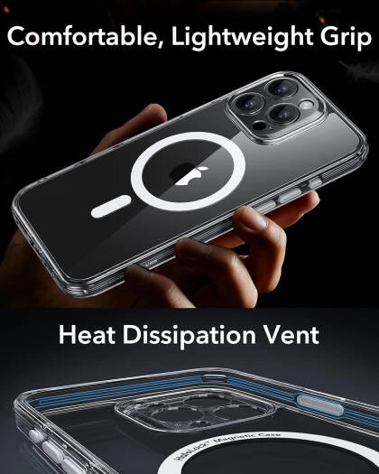 Classic Hybrid Case with Stash Stand (HaloLock) for iPhone 16 Pro