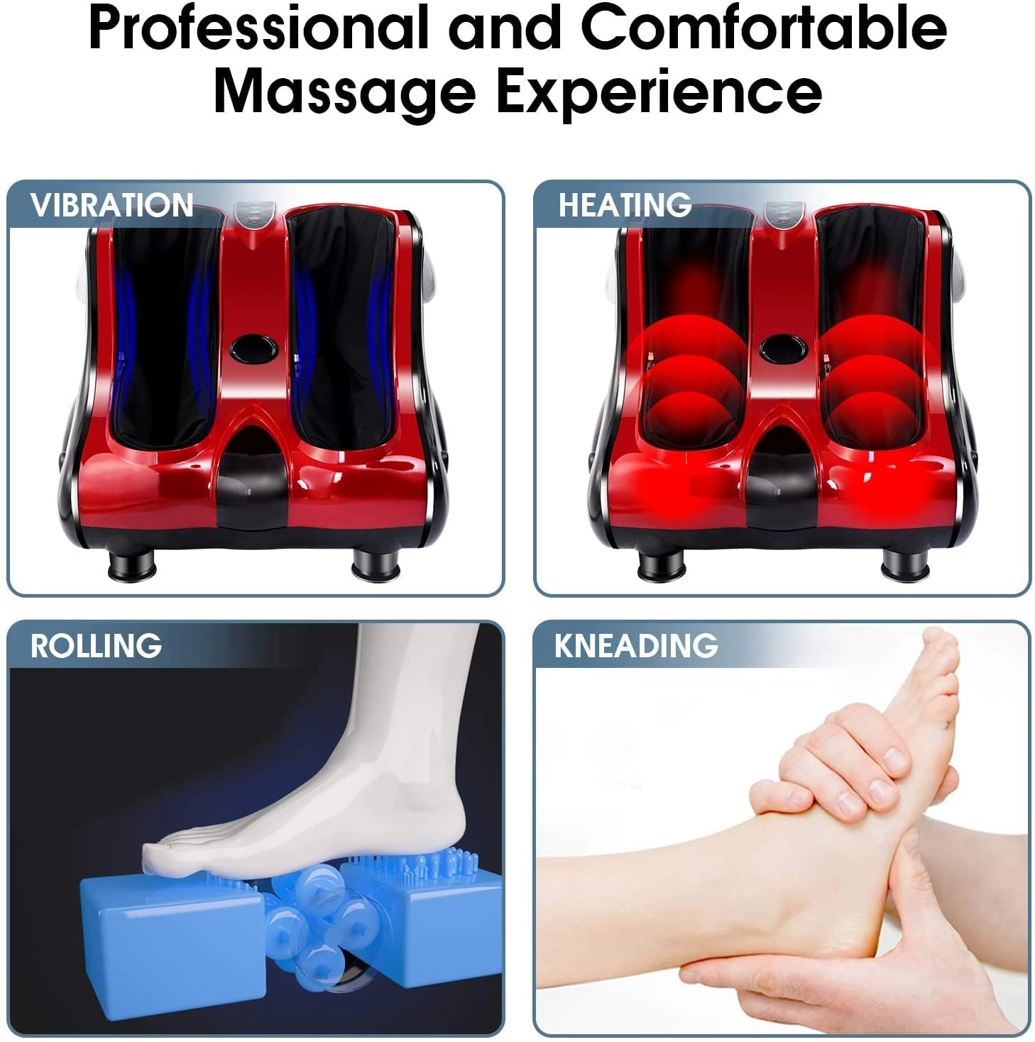 741031318114 Foot Massager - Shiatsu Kneading Rolling