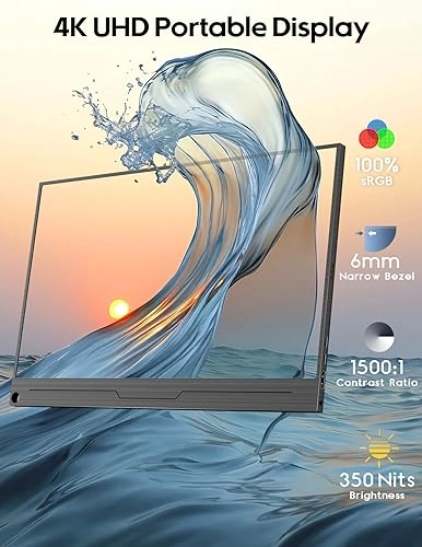 4K Portable Monitor - 3840x2160 pixels 15.6 Inches