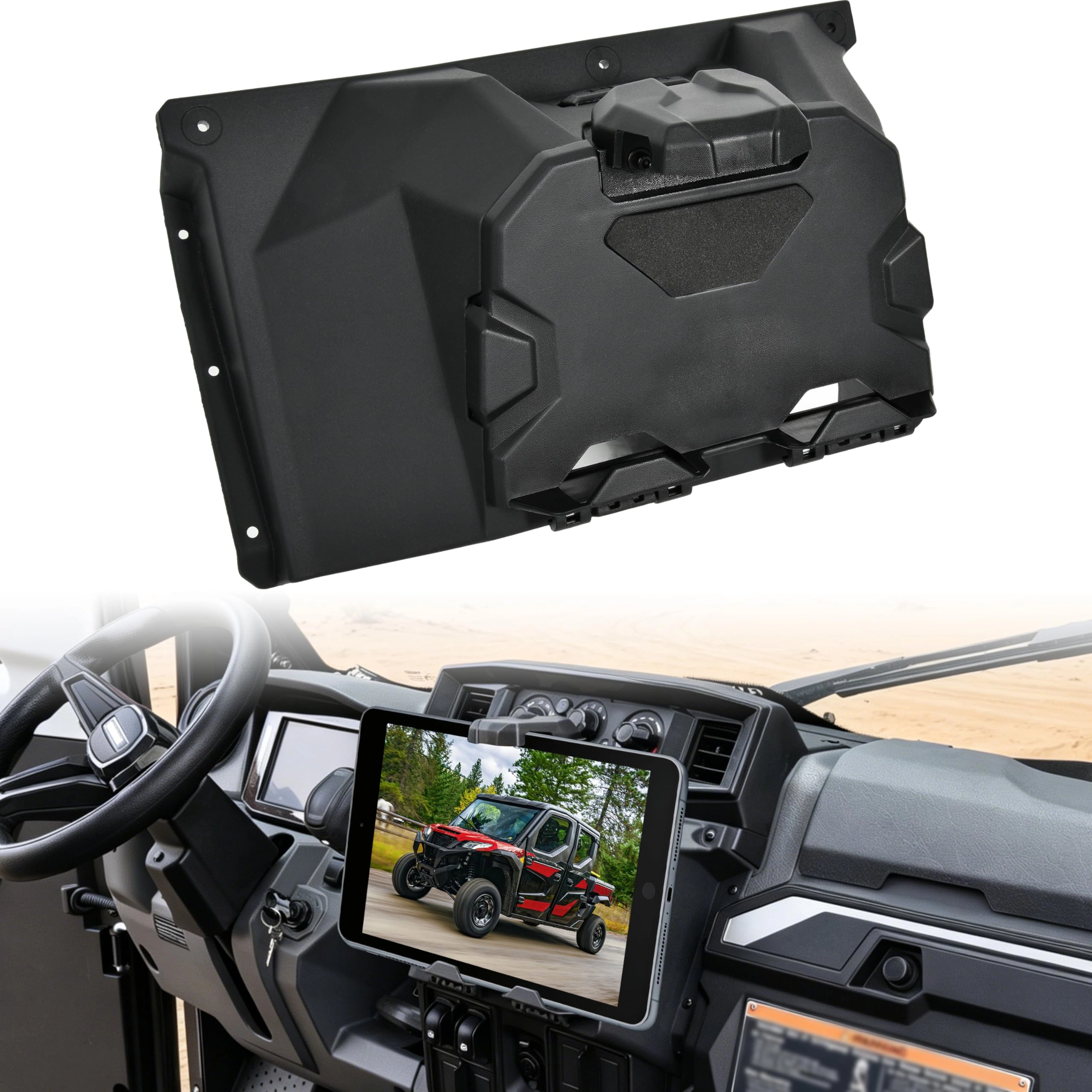 SUTUO Electronic Device Mounts with Storage Box Organizer Tray - Kawasaki Ridge 2024+