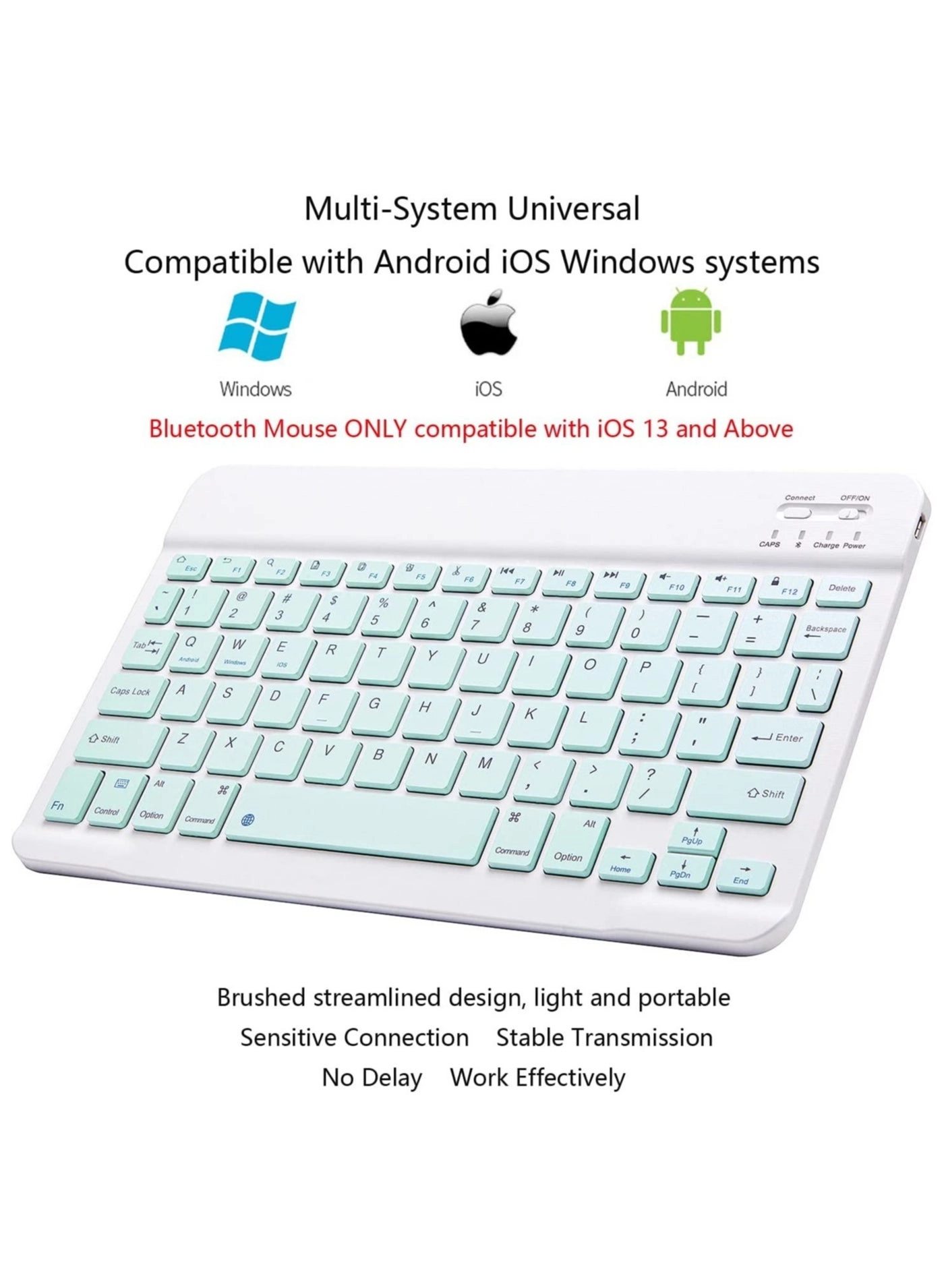 Bluetooth Keyboard and Mouse Combo