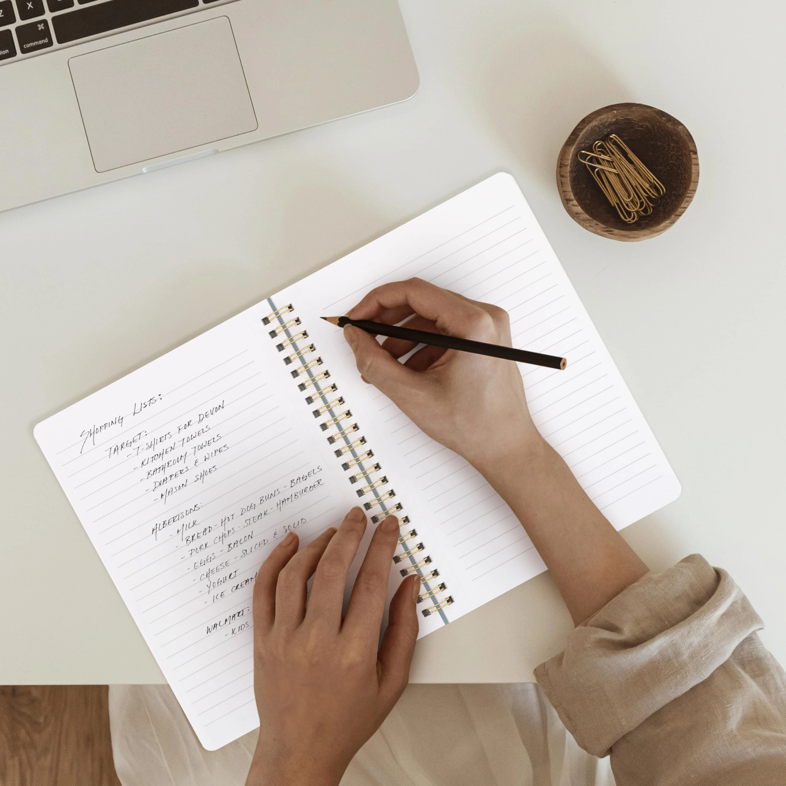 Aesthetic Spiral Notebook Large Spiral - Lined 100 Pages