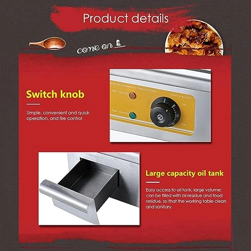 Electric Countertop Griddle - 636*365*9mm/25*14.37*0.35 cm