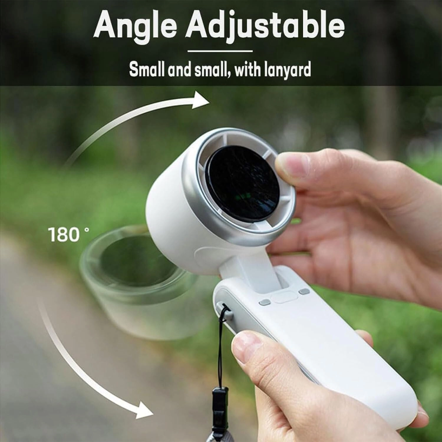Pocket Sized AC Level Fan - 3-in-1 Foldable 180° USB Rechargeable
