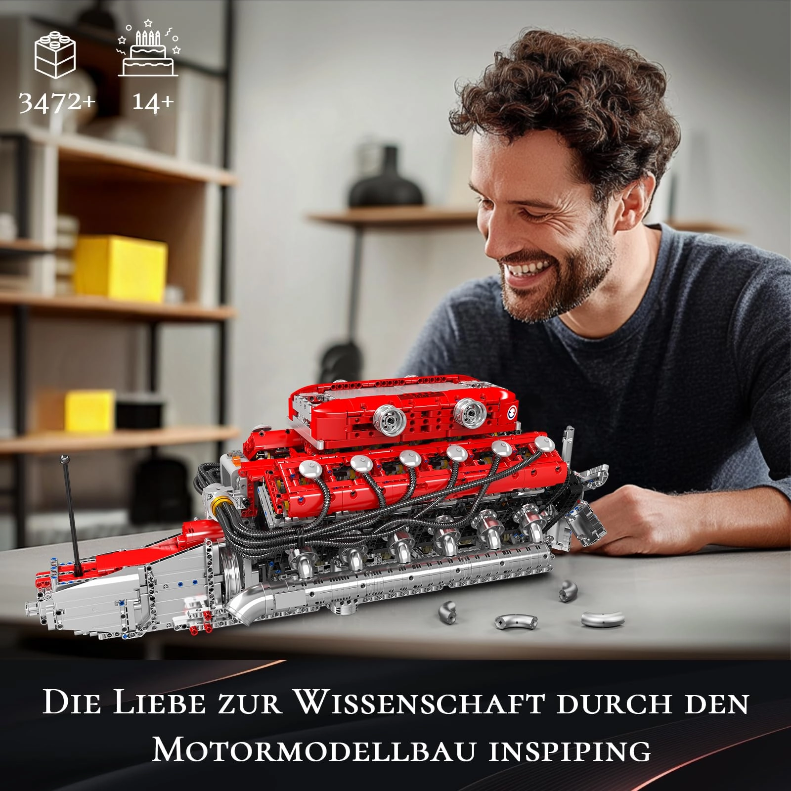 10169 V12 Engine - 3472 pcs