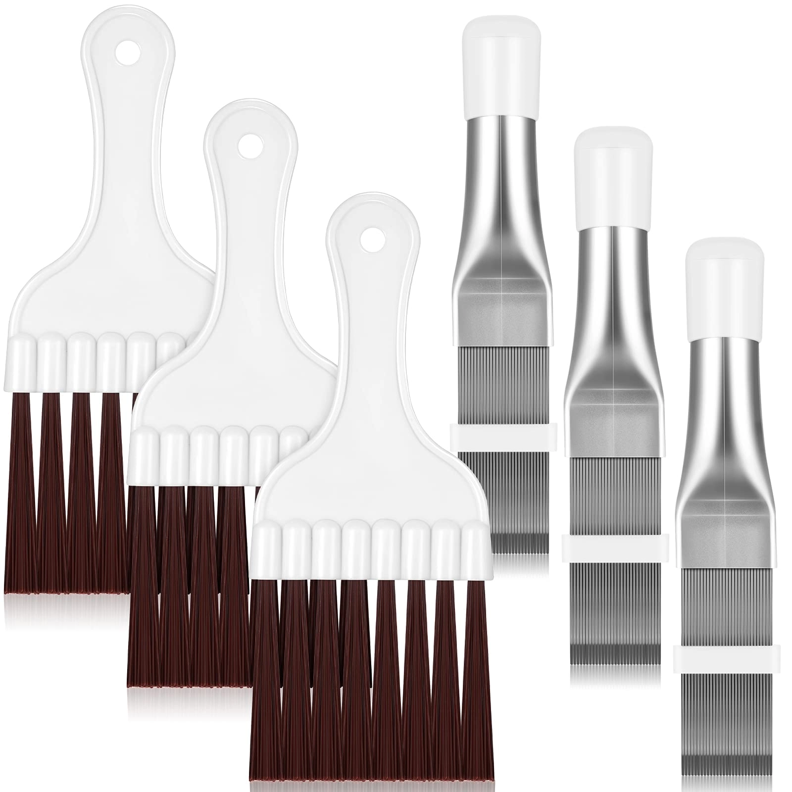 BOAO Fin Comb - 14.5 x 2.5 cm + Fin Cleaning Brush - 18 x 7.5 cm