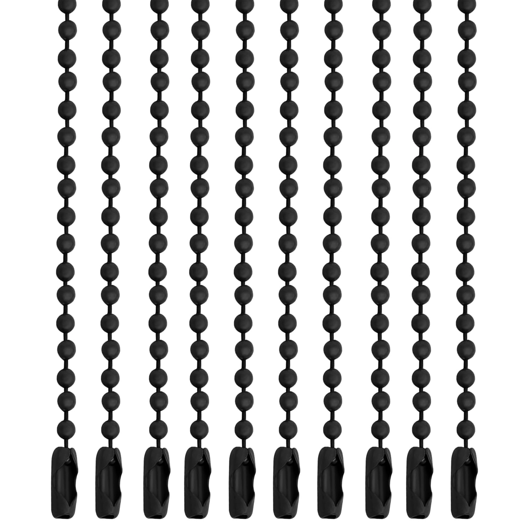 Lemonkey Ball Beads Chain - 10Pcs 4 Inch Black