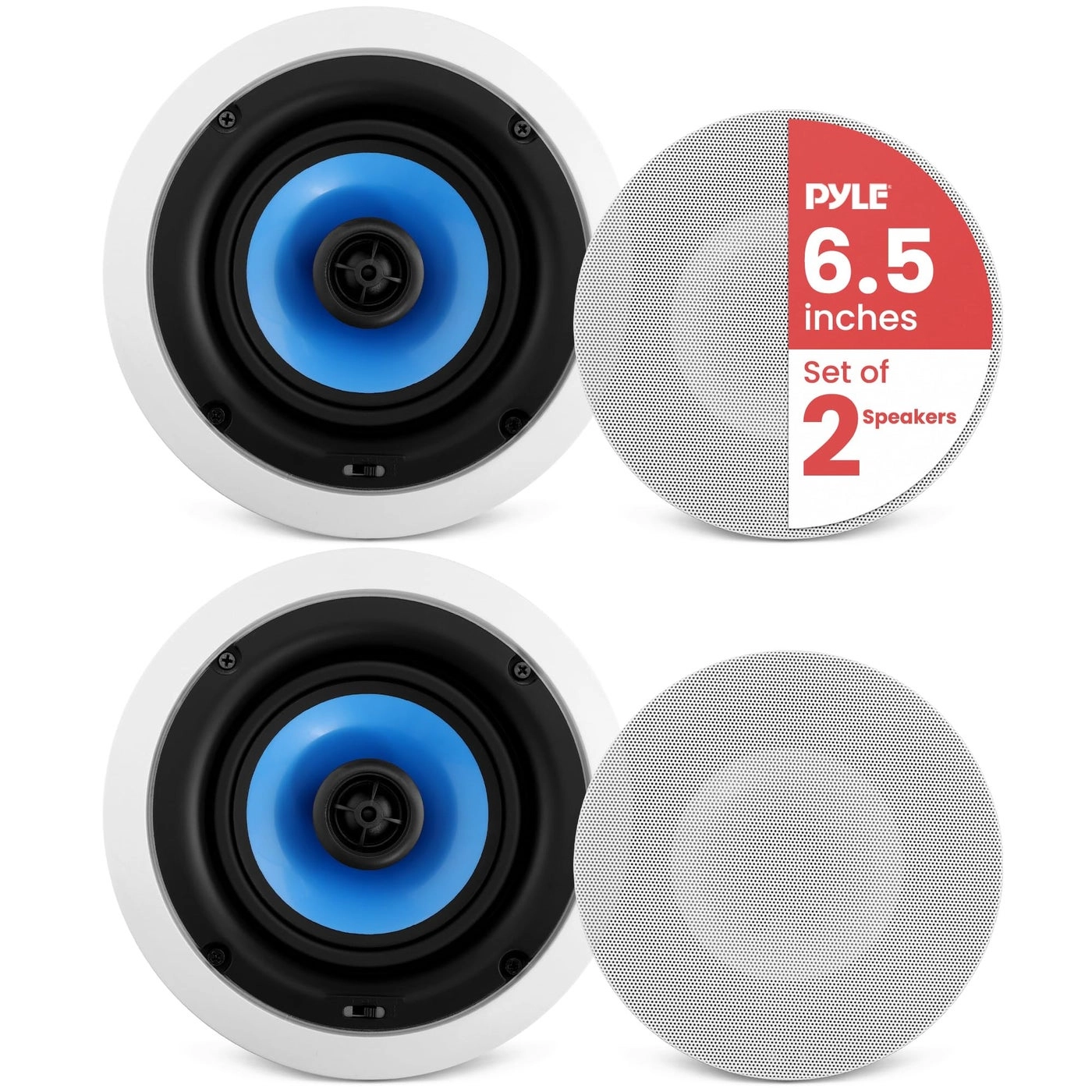 Pyle InWall InCeiling Speakers - 125W