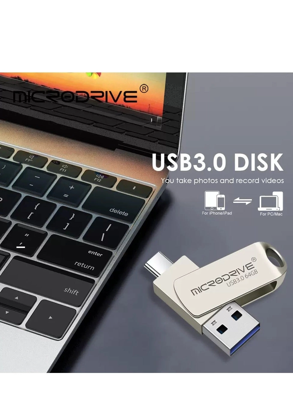 USB Flash Drive - USB 3.0 USB Type C 64GB