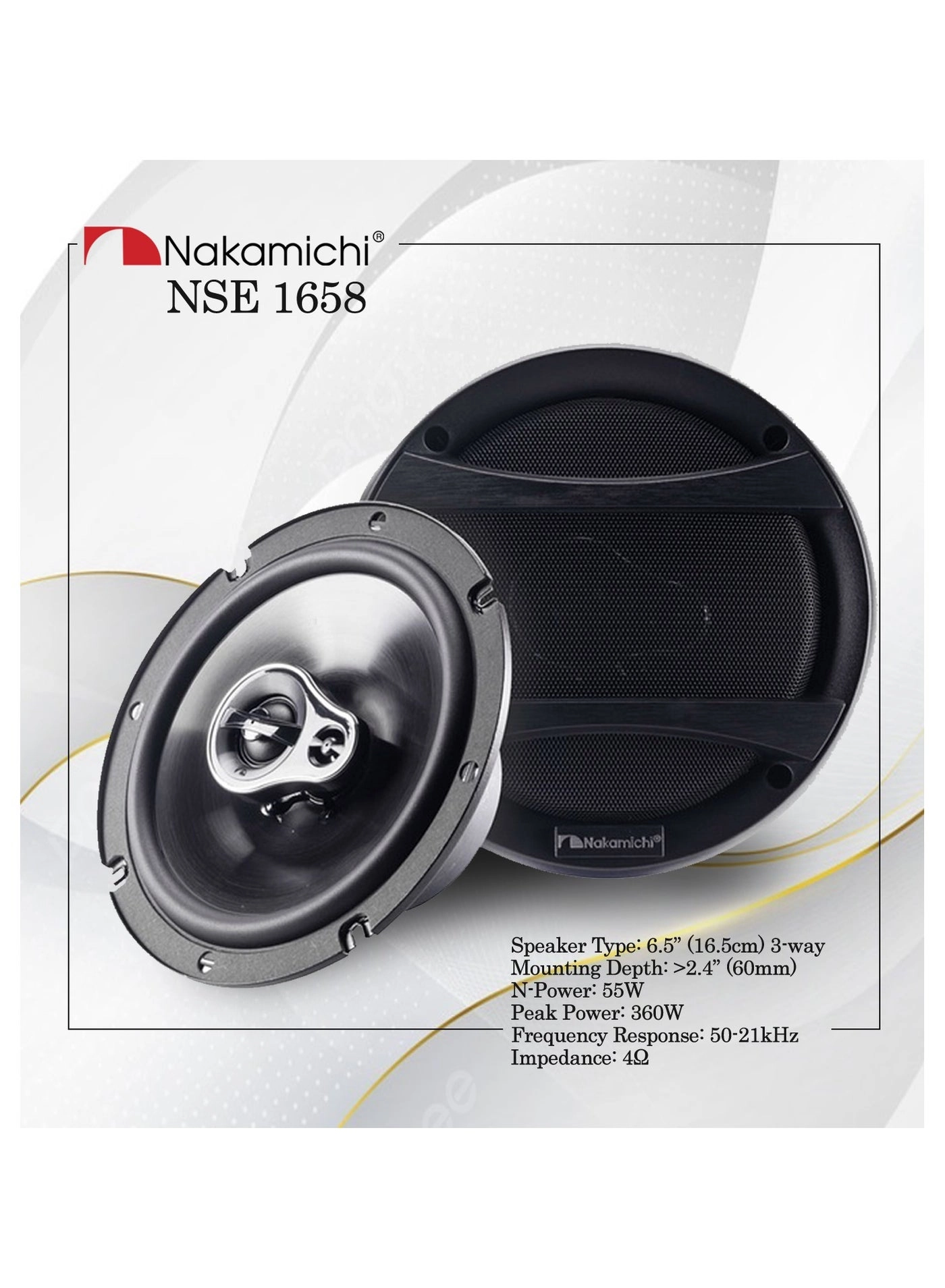 NSE1658 - 6.5-Inches 3-way coaxial