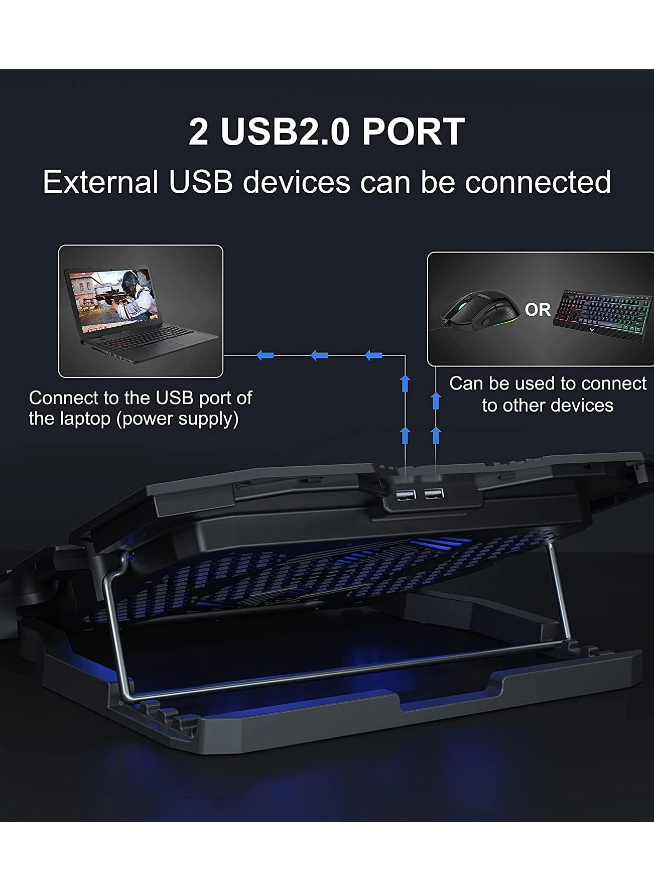 Cooling Pad - five fans