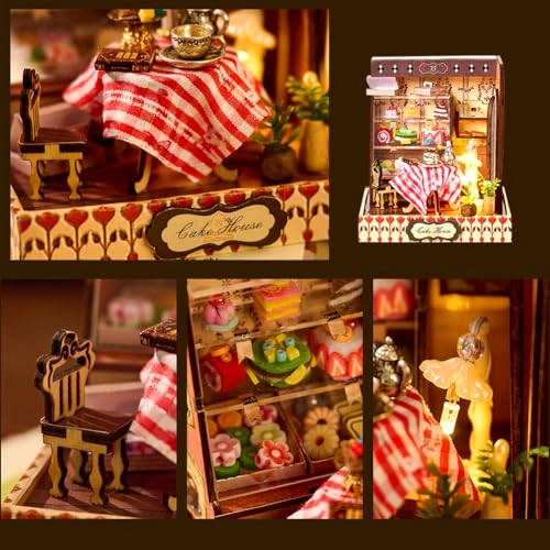 Miniature Wooden Dollhouse Furniture Kit - Creative Room 1:24