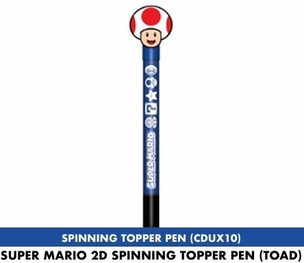SUPER MARIO Toad 2d Spinning Topper Pen