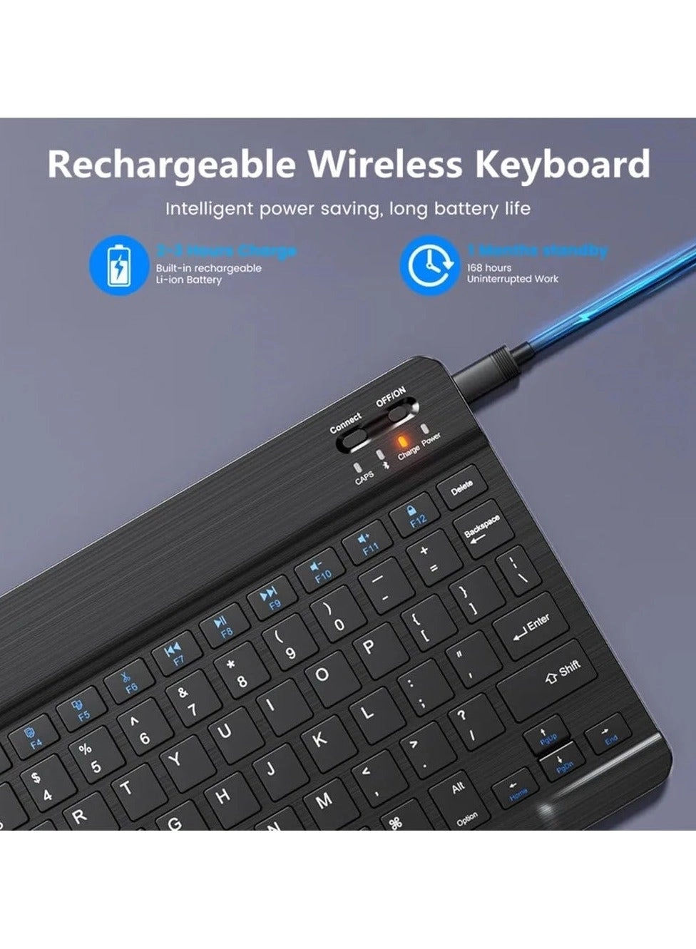 Ultra-Slim Bluetooth Keyboard - Wireless