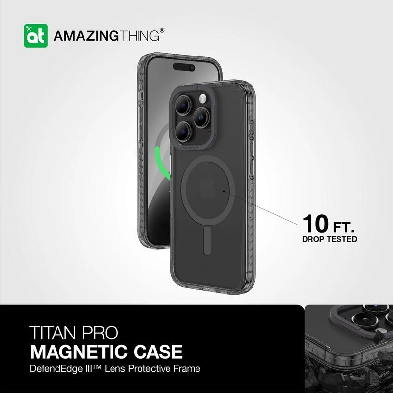 Titan Pro Back Cover Mobile Case with Stand for iPhone 15 Pro