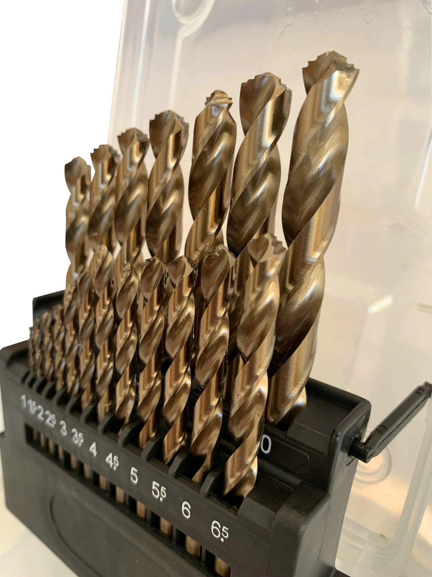 STROTON M42 Twist Drill Bits - 8% Cobalt Steel 19Pcs 1mm-10mm