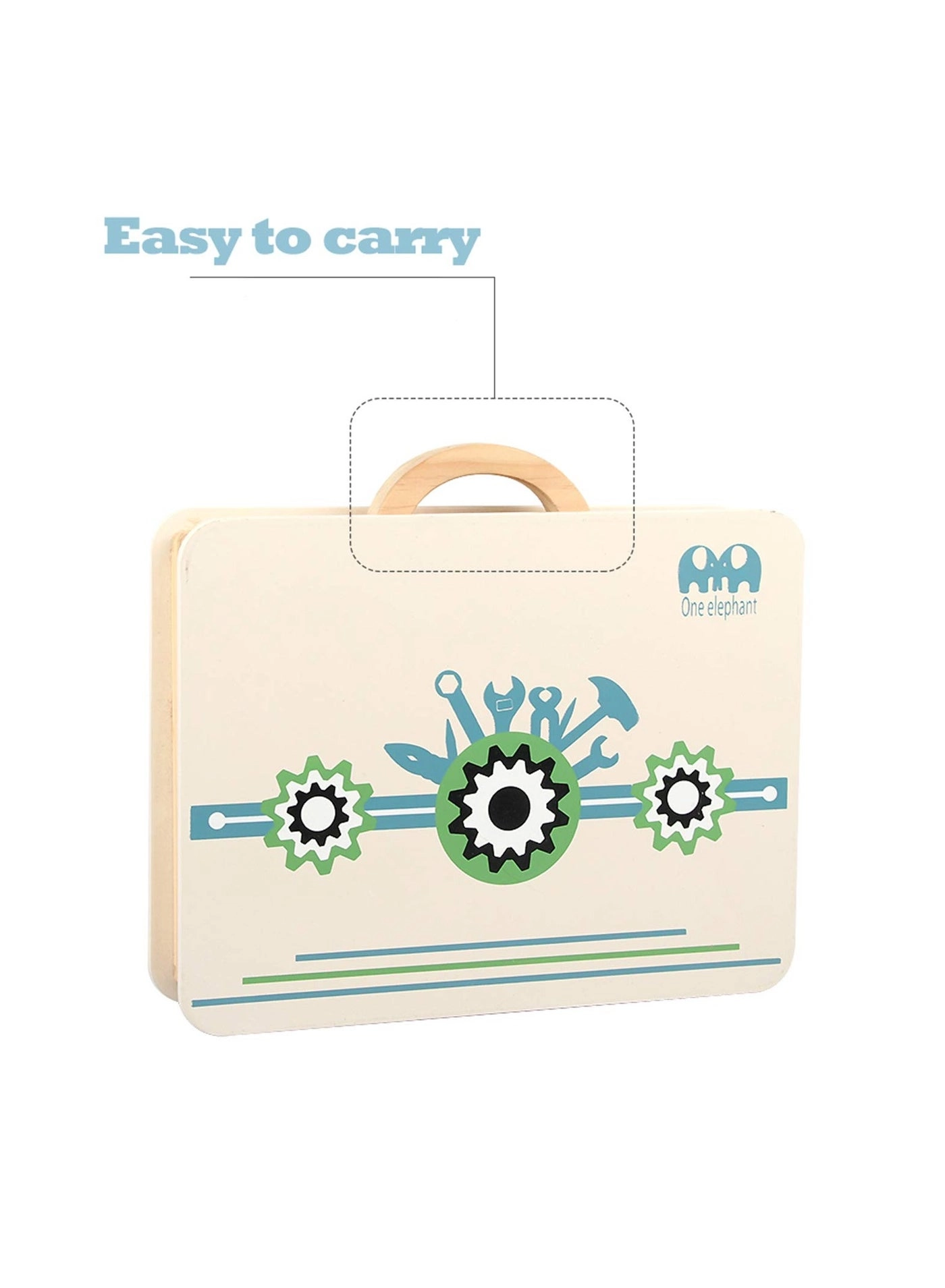 Wooden Tool Box - 43 pcs