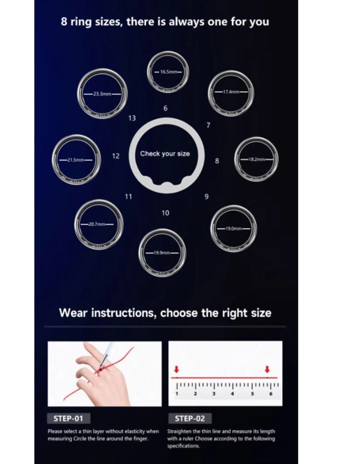 Smart Ring R10 - Blood Pressure Monitor Heart Rate Monitor SpO2 Monitor