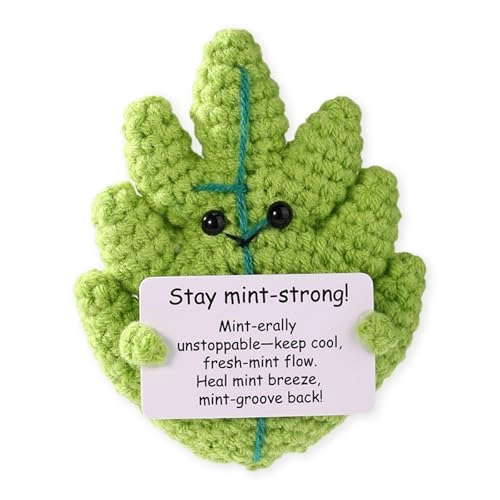 Mint Leaf Positive Mint 9 cm Crochet