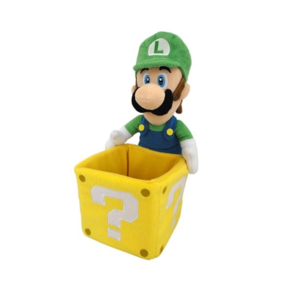 Super Mario Luigi - 10-Inch Plush With Coin Box