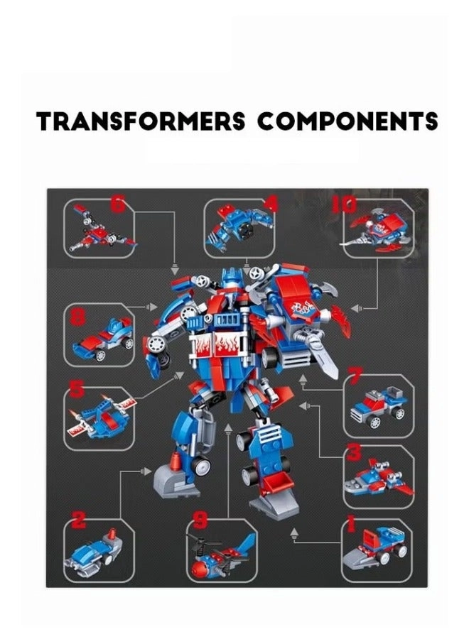 Car Transforming Toys - Robots 10 pcs