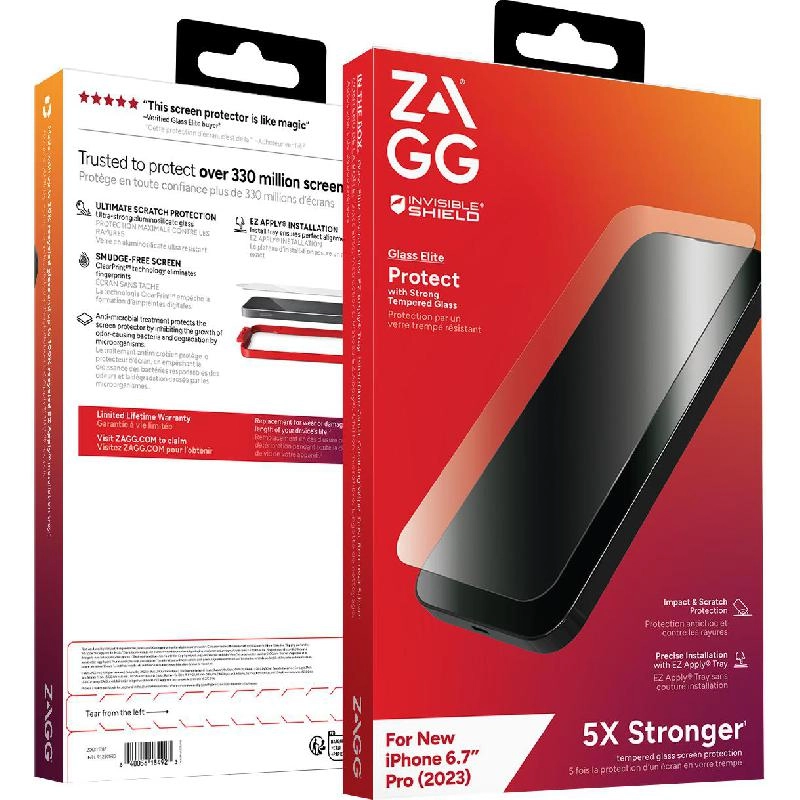 Clear Tempered Glass Screen Protector for iPhone 16 Pro Max