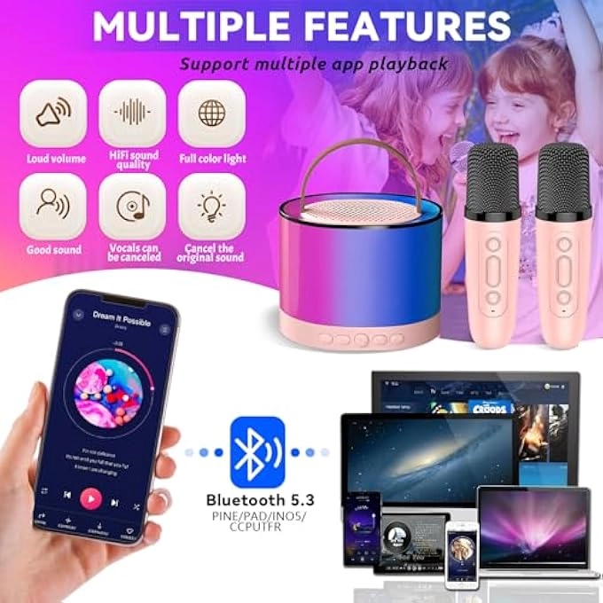 KARAOKE WITH BLUETOOTH MICROPHONE Wireless Microphone