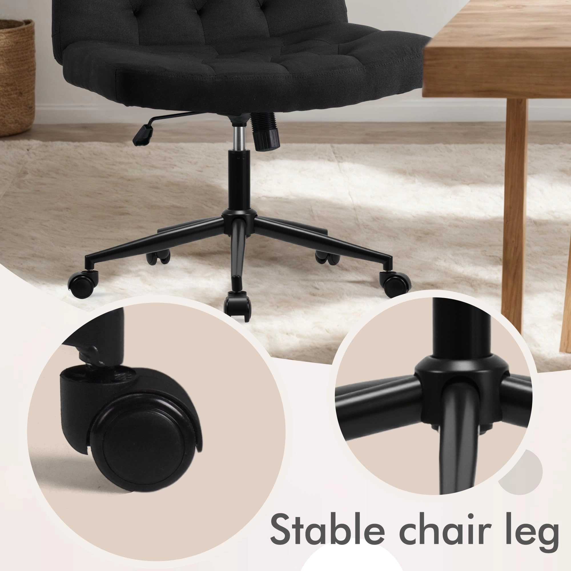 9008 - Mid-Back Armless Black