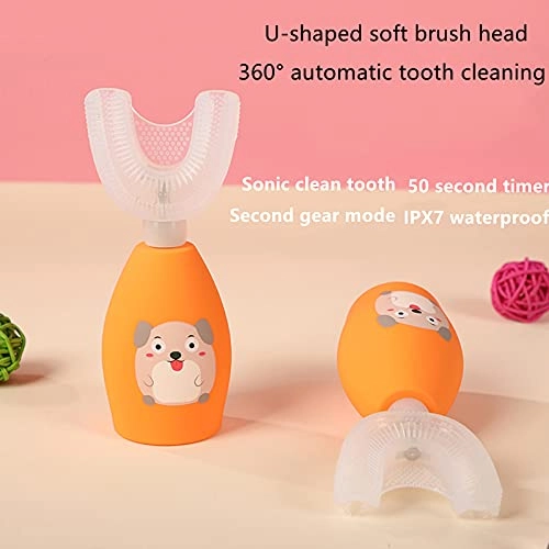 Sonic Smart Toothbrush - IPX7 Waterproof Wireless Induction Charging 3 Brush Heads