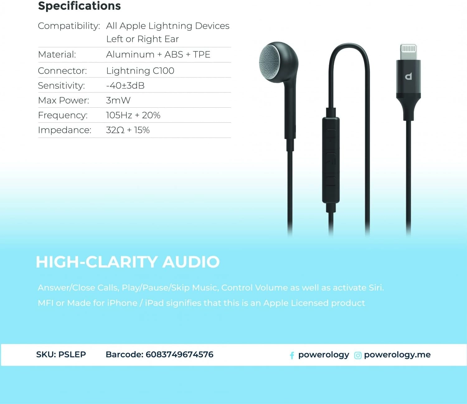 Mono Wired Earphone